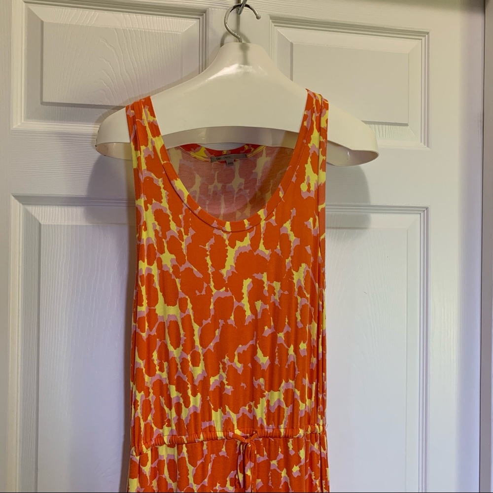 Gap Lava Orange Sleeveless Maxi Dress SP - Picture 2 of 9